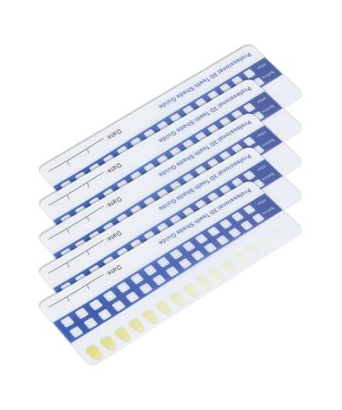 Teeth Color Chart Portable Compact Color Comparing Professional Teeth Whitening Shade Guide for Home Travel for Men Women for Dental Hospital for Dentist
