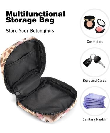 Shop Beautiful Women's Tapes Storage Bag - Portable Menstrual Pad & Tampon Organizer for Teens & Women - Colorful Hedgehogs & Leaves Design - Buy Online on GoSupps.com