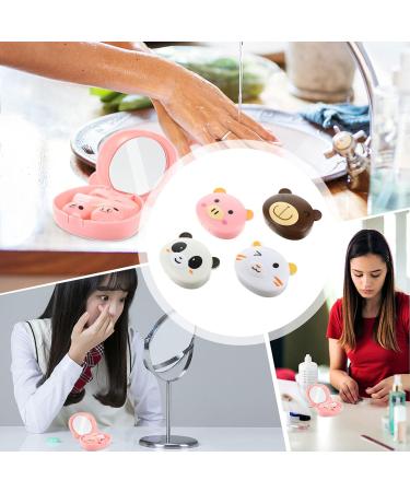 Exceart 4-Piece Travel Set - Contact Lens Storage Containers & Eye Case - Caricature Plastic Lens Boxes - Buy Online on GoSupps.com