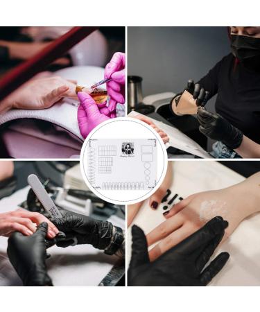 FRCOLOR Nail Art Soft Silicone Pad Tool Silicone Mat Painting Kit De Manicura Nail Art Glamour Mat Craft Mat Silicone Exercise Block for Colouring Nails Colouring Work White - Buy Online on GoSupps.com