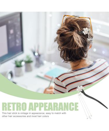 LALAFINA Hairpin Hair Sticks for Buns Chopsticks for Hair Vintage Hair Pin Hair Bun Pin Flower Hair Pin Hair Bun Stick Hair Accessory for Women Long Hair Pin China Ebony Miss Wood - Buy Online on GoSupps.com