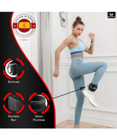 Mercury Pack 2 Fitness Foot Lift Cable Train - Ankle Straps & Foot Cuffs for Leg Workouts - Durable Gym Accessories for Men & Women - Buy Online on GoSupps.com