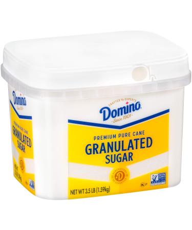 Domino Granulated Pure Cane Sugar, 3.5 LB Easy Baking Tub