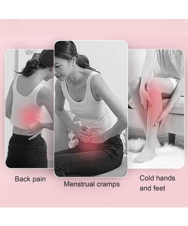 Menstrual Heating Pad | 3-Speed Adjustable Cramp Relief Belt | Waist Support Heating Belt (White) - International Shipping Available - Buy Online on GoSupps.com