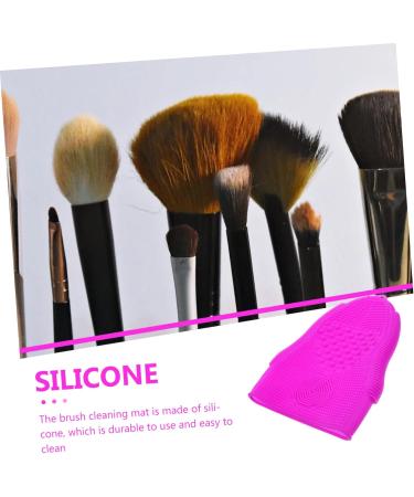 Didiseaon Makeup Brush Cleaning Pad Cosmetic Brush Cleaner Facial Cleaner Facial Cleansing Pads Soft Silicone Face Facial Tool Scrubber Silicone Brush Cleaning Pad Disc Mat Purple Silica Gel 19x13cm Purple - Buy Online on GoSupps.com