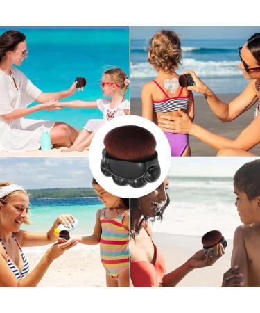 Veeteah Sunblock Applicator for Kids | Suntan Lotion Applicator Sunblock Buddy Brush - Sun Cream Brush Ergonomic Sunblock Brush Set for Easy Application Black - Buy Online on GoSupps.com