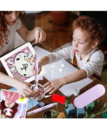 5D Diamond Painting LED Light Pen Kit - Rechargeable Art Accessory with 2 Light Modes, Glue, Clay & Storage Case - Purple - Buy Online on GoSupps.com