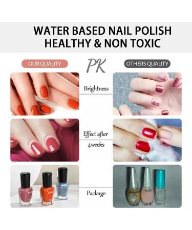 Grey Nail Varnish Peel off Nail Polish Quick Dry Nail Polish Water Based No Odor & Non Toxic Nail Paint No Need Cure Nail Lacquer DIY Nail Art Manicure No Need Baking B114 - Buy Online on GoSupps.com