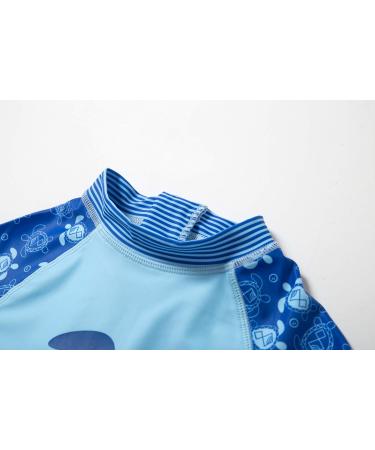BONVERANO Baby Boys Swimsuit/Sunsuit UPF 50+ Sun Protection One Piece Swimwear with Sun Hat - 18 Months | See Turtle Print - Buy Online on GoSupps.com