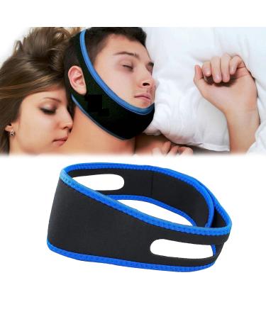 Anti snoring chin straps anti -snoring chin strap anti -table band snoring stopper anti snoring snoring solution for snoring reduction snore relief chin straps 2023 update (blue)