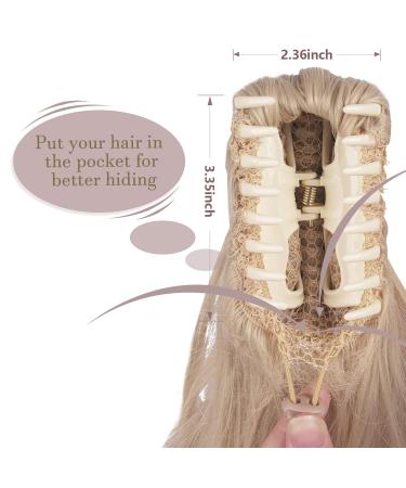 Shop Sofeiyan 33cm Long Curly Ponytail Extension - Natural Looking Light Blonde Clip-In Hair for Women - Buy Online on GoSupps.com