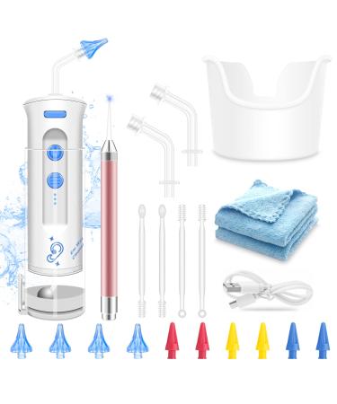 Electric Ear Wax Removal Kit  Water Powered Ear Cleaning Kit with Ear Irrigation Flushing System  Earwax Removal with 3 Wash Mode   Safe & Effective Ear Flush Kit with Ear Wax Cleaner (21-Piece Set)