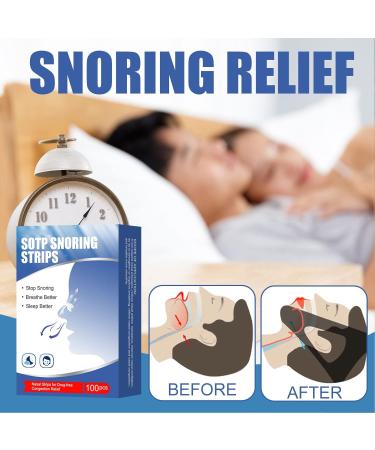 100pc Plplaaoo Snore Prevention Nasal Strips - Stop Snoring & Congestion Relief - Buy Online on GoSupps.com