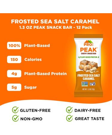 Buy PROBAR Peak Bar - Frosted Sea Salt Caramel Snack Bars 4g Protein Non-GMO Gluten-Free - 12 Count Pack for International Shipping - Buy Online on GoSupps.com