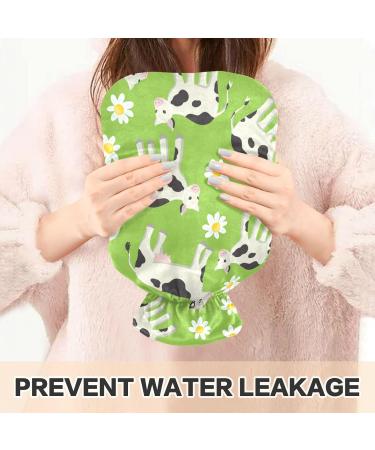 Naanle 2L Hot Water Bottle with Daisy Cow Cover Relief for Menstrual Cramps & Pain Heat & Cold Therapy for Hands & Feet - Buy Online on GoSupps.com