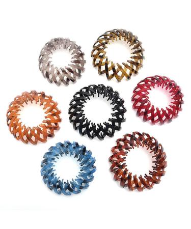 7Pcs Bird Nest Shaped Ponytail Holder Clips for Women and Girls - Hair Styling Tool in 7 Colors - Buy Online on GoSupps.com