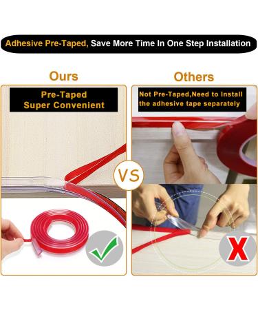 Edge Corner Protector Baby Proofing Guards Clear Soft Silicone Bumper Strip 20ft(6m) with Upgraded Pre-Taped Strong Adhesive Round Child Safety Edge Protector(8pack) for Cabinets Tables Furniture 20 FT & 8 CORNERS - Buy Online on GoSupps.com
