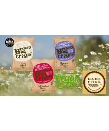 Brown Bag Crisps & Essential 4 You 10 Assorted 40g Crisps multipack such as Cheese and Onion Crisps Salt and Vinegar Crisps Prawn Cocktail Crisps. The perfect gluten free snacks & Vegan for you! - Buy Online on GoSupps.com