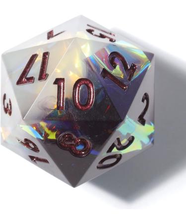 Mini Planet Handmade Sharp Edged DND Dice Set for TTRPG D&D - Polyhedral Dice Critical Role Goblin Glitter RPG Resin Hoard Dark Knight - Buy Online on GoSupps.com