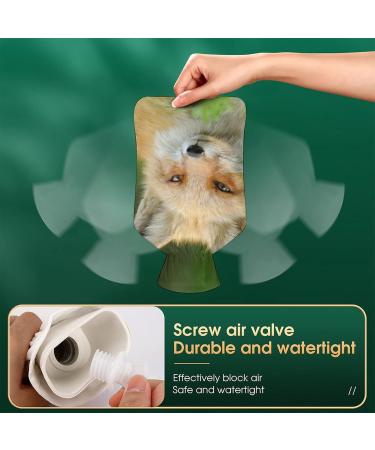 Fox Hot Water Bottle with Plush Cover | Hand Warmer for Adults & Kids | 26.5x15.3cm - International Shipping Available - Buy Online on GoSupps.com