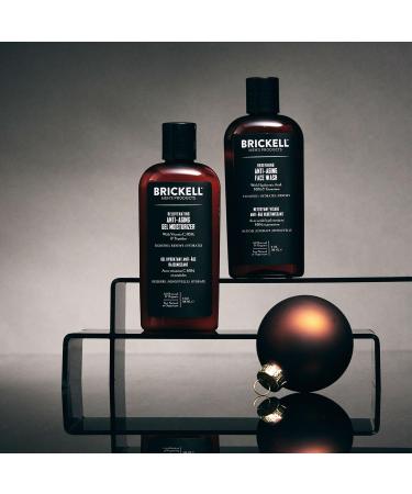 Brickell Men's Products Anti-Aging Skin Care Gift Set | Gel Cleanser & Moisturizer for Men's Skincare Routine - Buy Online on GoSupps.com