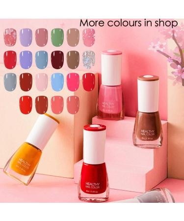 Purple Nail Polish Lilac Nail Polish Nail Varnish Lavender Violets Pale Purple French Manicure Quick Dry Natural Long Lasting No Need Baking Nail Art Polish for Women DIY Salon Home - Buy Online on GoSupps.com