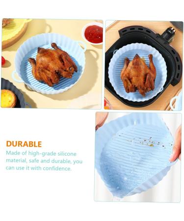 Alipis 3pcs Air Fryer Pad Oven Air Fryer Silicone Liners Round Silicone Pot for Air Fryer Washable Basket Bluex3pcs 21X18.5X4CMx3pcs - Buy Online on GoSupps.com