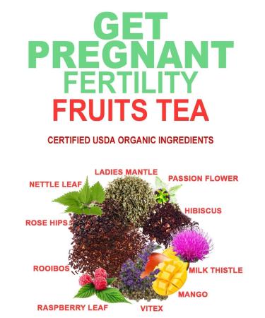 Organic Fertility Tea for Women - Red Raspberry Leaf & Vitex Blend - 20 Count - 100% Natural - Up to 40 Servings - Buy Online on GoSupps.com
