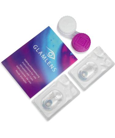Buy Trento Blue Silicone Comfort Contact Lenses - Very Covering Natural Look - 1 Pair (2 Pieces) with Container - Dia 14.50 mm - 0.00 Diopters - International Shipping Available - Buy Online on GoSupps.com