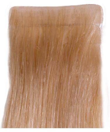 Hair2Heart Premium Invisible Tape Extensions - 40 Real Hair Tapes 50cm Dark Golden Blonde for Seamless Volume & Length - Buy Online on GoSupps.com
