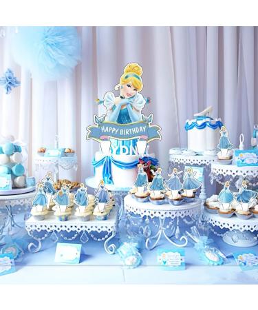 37Pcs Cinderella Party Cake&Cupcake Toppers for Birthday Party Supplies Girls' Theme Birthday Party Decoration - Buy Online on GoSupps.com