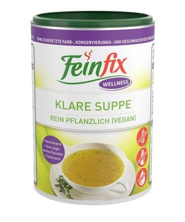 Fine-fix wellness clear soup 220g (11 liter soup) sugar arm calorie low soup powder / soup brews / soup wort vegan soup broth without flavor enhancers / dyes vegetable broth B0-ZQNH-MK80 soup wort 220 g