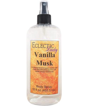 Vanilla Musk Body Spray 16 ounces Body Mist for Women with Clean Light & Gentle Fragrance Long Lasting Perfume with Comforting Scent for Men & Women Cologne with Soft Subtle Aroma For Daily Use 16 Fluid Ounces