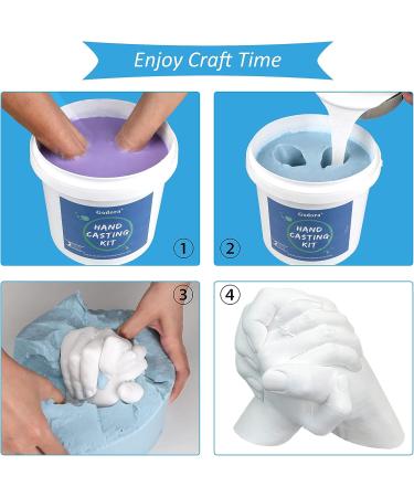 Godora Couples Hand Casting Kit - Create Keepsake Mold for Holiday Activities, Wedding, Friends - Plaster Mold Kit for Adults & Children - Buy Online on GoSupps.com