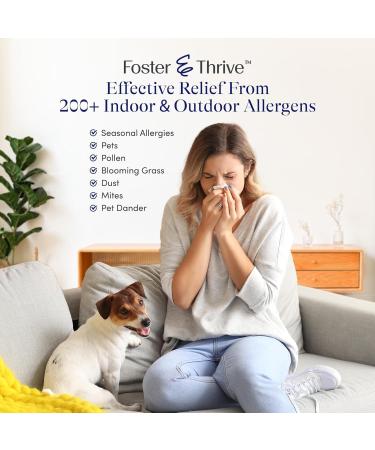Foster & Thrive Loratadine 10mg - 24-Hour Allergy Relief Tablets (360 Count) | Non-Drowsy Antihistamines for Kids & Adults - Pack of 4 - Buy Online on GoSupps.com