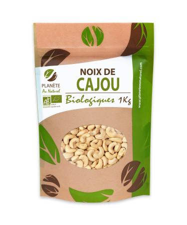 Organic Cashew Nuts 1kg - Peeled - Unsalted - Unroasted