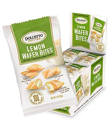 Dolcetto Lemon Wafer Bites, 0.70 Ounce (Pack of 24)