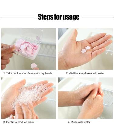 1000 Sheets Pink Portable Disposable Paper Soap Portable Travel Hiking Washing Hand Bath Toiletry Paper Soaps Sheets Portable Gentle Soaps Papers for Kids Women Foot and Hand Care - Buy Online on GoSupps.com