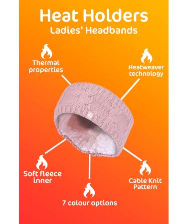 Heat Holders Women s Thermal Outdoor Knitted Headband - Fleece Lined Ribbed Dark Gray - One Size - Buy Online on GoSupps.com