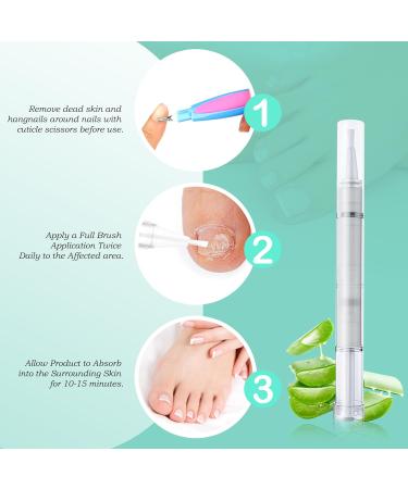 4-Piece Nail Care Pen Set | Nail Repair with Tea Tree Oil Vitamin E & Aloe Vera | Perfect for Healthy Fingernails & Toenails - Buy Online on GoSupps.com