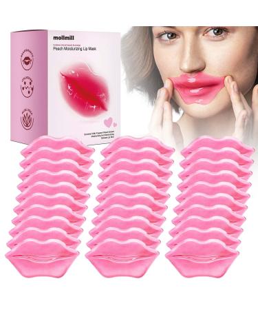 30 Pieces Collagen Lip Masks for Dry Lips Care  Crystal Lip Pads Pink Gel Lip Patches Great for Moisturizing Remove Dead Skin  Lip Mask Sheet Mascarilla Para Labios with Moisturer Essence