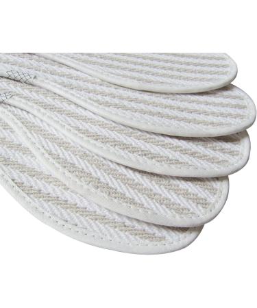 Breathable Cotton Linen Shoe Insoles 3 Pairs - Non-slip Thin Pads for Sneakers - Odor Eater Inner Soles for Men - Tennis Shoe Soles - Women 9.5/Men 7.5 US - Buy Online on GoSupps.com