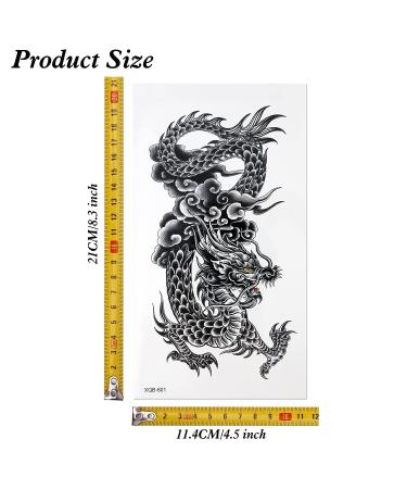 Large Forearm Half Sleeve Temporary Tattoos | Konsait Realistic Waterproof Designs - 10 Sheets - Buy Online on GoSupps.com