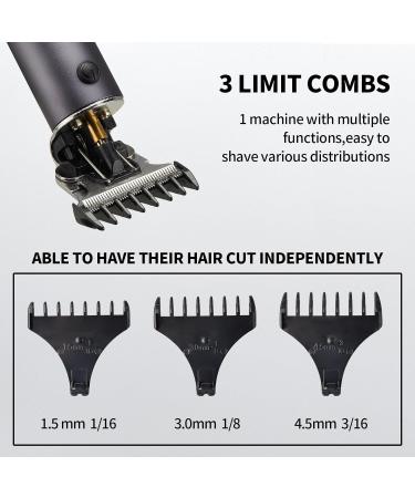 Professional Men's Hair Clippers | Cordless Zero Gapped Trimmer & Grooming Kit | Rechargeable Beard Trimmer with LED Display - Buy Online on GoSupps.com
