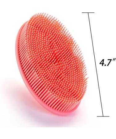 Premium Soft Silicone Sensory Brush for Kids with Autism - 2-in-1 Body Scrubber for Sensory Room & Occupational Therapy - Oval Purple - Buy Online on GoSupps.com