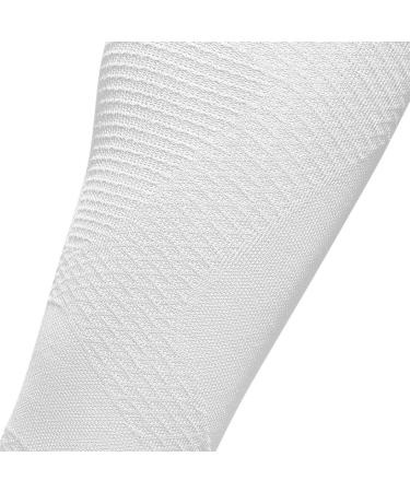 Bauer Enemy Ultralight Compression Running Socks | Thin Sports Socks for Men & Women | Ideal for Jogging & Fitness - White L (41-43) - Buy Online on GoSupps.com