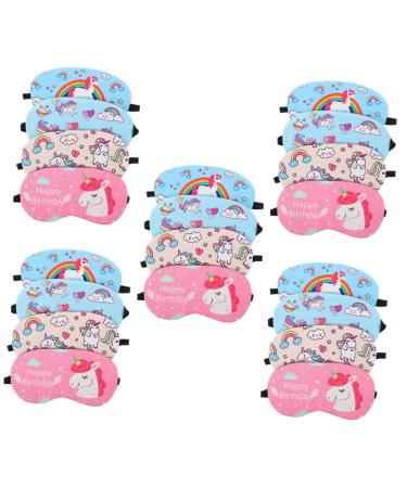Beaupretty 20 Stk unicorn eye flap eyelid eye cover Eye mask eye care eye plaster eyepatches Eye care sleeping glasses eyeshadow portable eye mask safety mask child fabric (1 Pack) as shown x 5 pieces