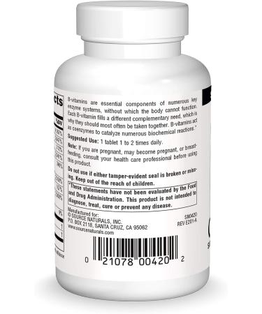 Source Naturals B-50 Complex - Energy Production Support - 50 Tablets - Buy Online on GoSupps.com