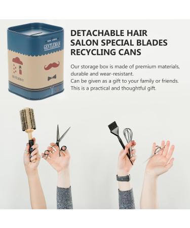 Beaupretty Stainless Steel Razor Disposal Case - Blue | Safety Razor Bank Storage Container - Buy Online on GoSupps.com
