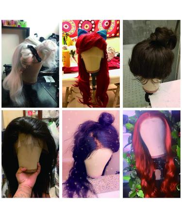 23 Inch Cork Canvas Mannequin Head with Stand for Wigs Making - Includes Wig Cap, T-Pins - Mount Hole for Easy Styling - Buy Online on GoSupps.com